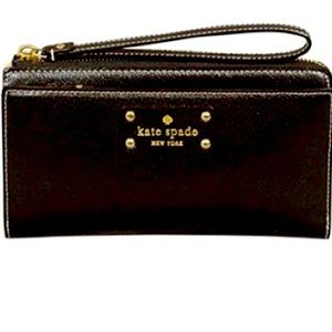 NWOT Kate spade ♠️ RARE LTD 14K Gold Plated-2 Zip Continental Wallet-XL